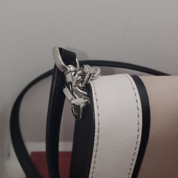 Kate Spade Cameron Crossbody Spectator Beige Cream Black 9 X 6.5 Inch Designer - Picture 15 of 16